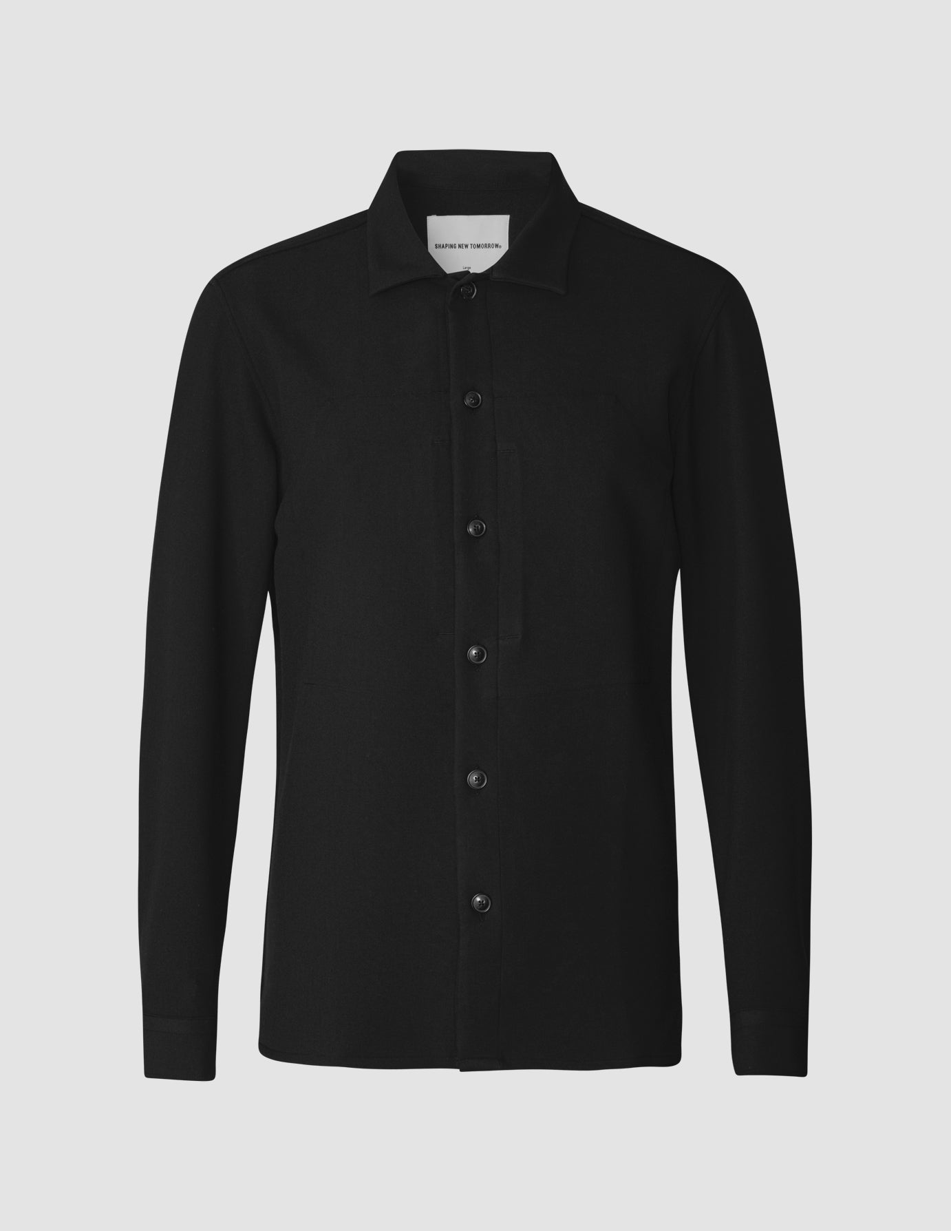 Heavy Edition Minimalist Overshirt Black